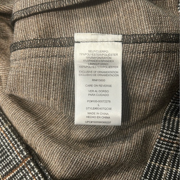 Democracy Gray & Black, Size Large Blazer/Jacket - Picture 9 of 10